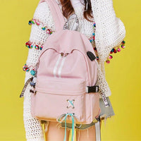 Mochila Feminina Laçarote Escolar Impermeável - Miss Bella Store - Miss Bella Store