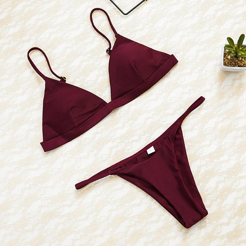 Biquíni Feminino Aurora Frente Única Poliamida e Elastano Moda Praia Verão - Miss Bella Store - Miss Bella Store