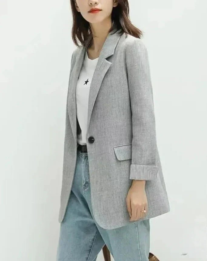 Blazer Feminino Cotton Plus Elegance - Miss Bella Store - Miss Bella Store