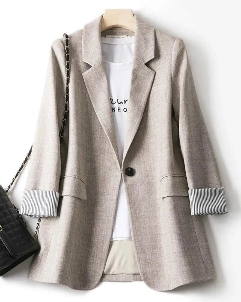 Blazer Feminino Cotton Plus Elegance - Miss Bella Store - Miss Bella Store