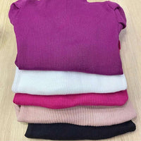 Blusa Feminina Tricot Canelado Gola Cacharrel Manga Comprida Elegante Tendência Blogueira Princesa - Miss Bella Store - Miss Bella Store