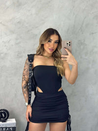 Body Feminino Laís Tomara que Caia Cavado Costas Moda Gringa Fashion Blogueira Verão - Miss Bella Store - Miss Bella Store