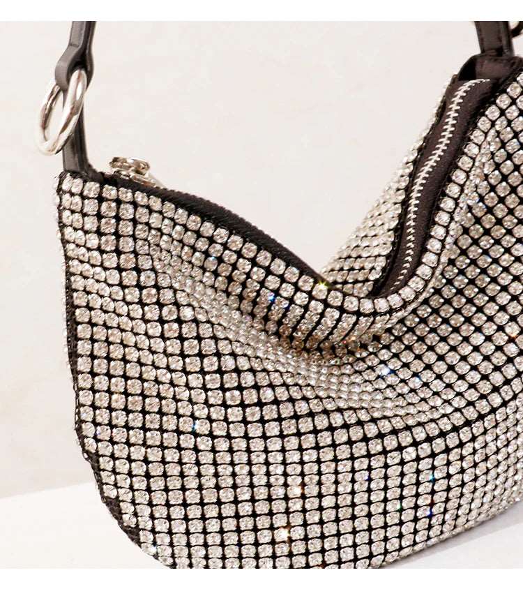 Bolsa Feminina Cristal com Strass - Miss Bella Store - Miss Bella Store