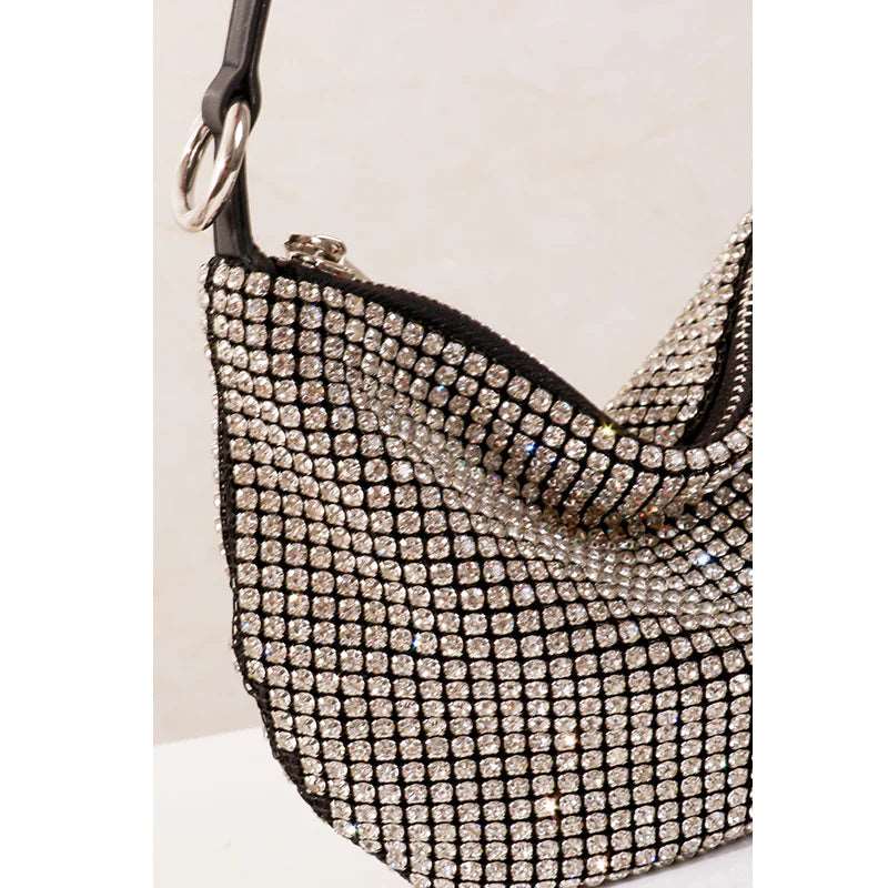 Bolsa Feminina Cristal com Strass - Miss Bella Store - Miss Bella Store