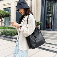 Bolsa Feminina Multifuncional Vintage Diversos Compartimentos Espaçosa Leve e Macia - Miss Bella Store - Miss Bella Store