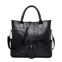 Bolsa Feminina Sacola Violet Alça Ajustável Couro Ecológico Preta - Miss Bella Store - Miss Bella Store