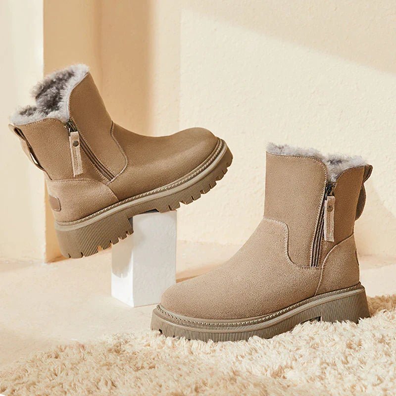 Bota Feminina Aveludada Snow - Miss Bella Store - Miss Bella Store