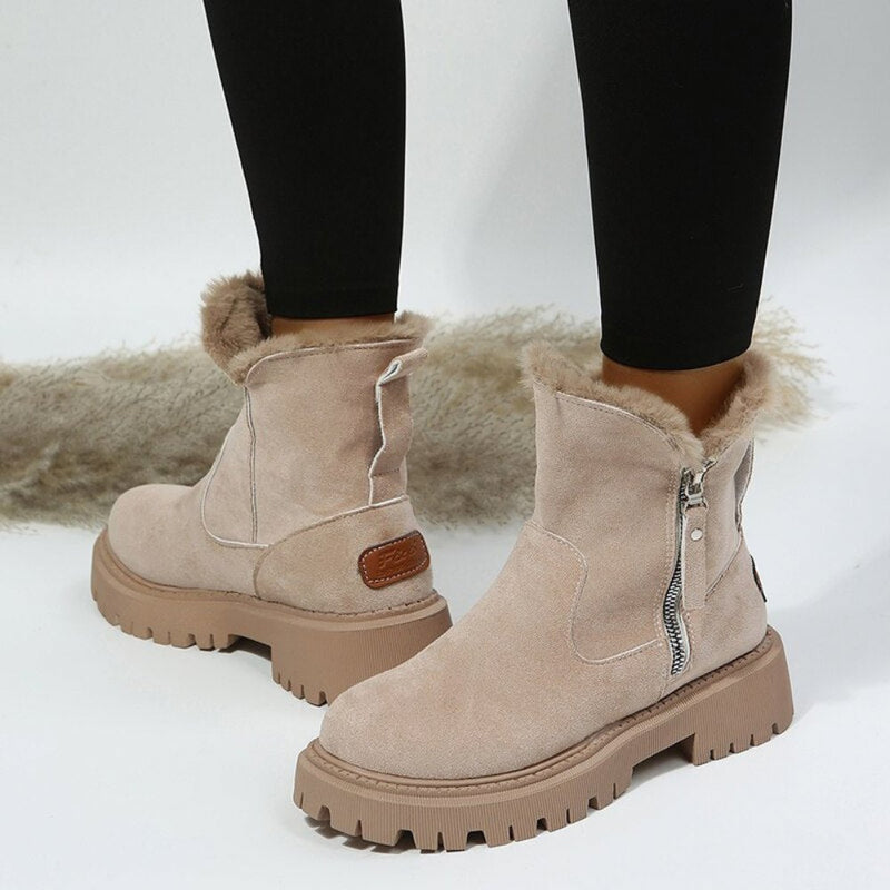 Bota Feminina Aveludada Snow - Miss Bella Store - Miss Bella Store