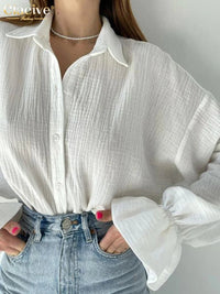 Camisa Feminina Beatriz com Detalhe no Punho - Miss Bella Store - Miss Bella Store
