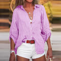 Camisa Feminina de Linho Premium Liliane - Miss Bella Store - Miss Bella Store