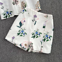 Conjunto Feminino Flowers Estampado Verão - Miss Bella Store - Miss Bella Store