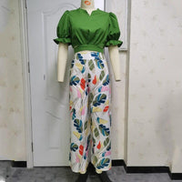 Conjunto Feminino Rosane Calça e Cropped Manga Bufante Princesa - Miss Bella Store - Miss Bella Store