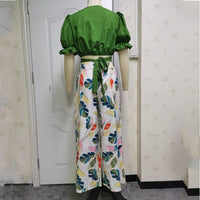 Conjunto Feminino Rosane Calça e Cropped Manga Bufante Princesa - Miss Bella Store - Miss Bella Store