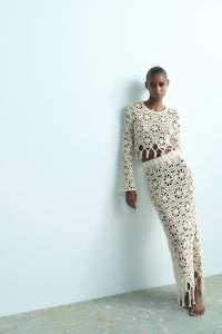 Conjunto Feminino Saída de Banho de Crochê - Zoyo - Miss Bella Store - Miss Bella Store