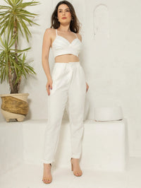 Conjunto Top de Alça e Calça de Alfaiataria Elegante - Miss Bella Store - Miss Bella Store