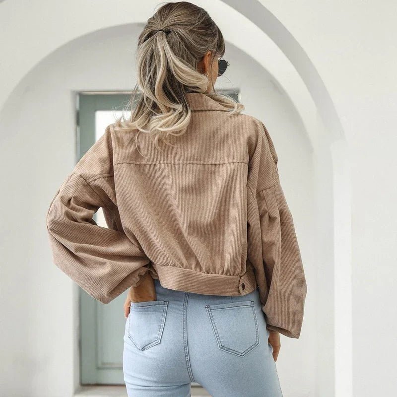 Jaqueta Feminina Bomber Com botões - Suede - Miss Bella Store - Miss Bella Store