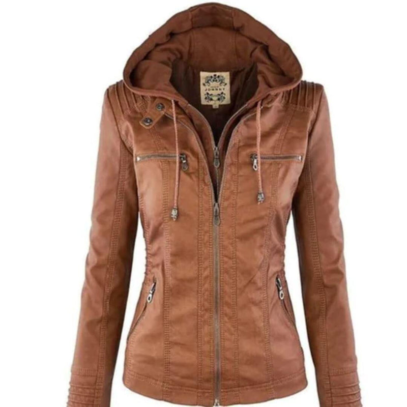 Jaqueta Feminina Luciana - Couro Ecológico e Moderna Para o Inverno - Miss Bella Store - Miss Bella Store