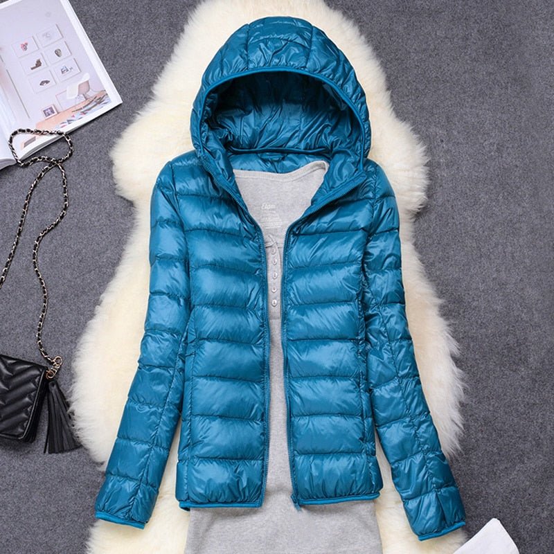 Jaqueta Feminina Puffer com Capuz - Miss Bella Store - Miss Bella Store