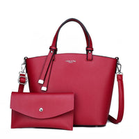 Kit Bolsa Feminina Aquarela [Pague 1 e Leve 2] - Bolsa e Clutch Couro Ecológico - Miss Bella Store - Miss Bella Store