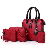 Kit Bolsas Feminina Casual Clássica Couro Ecológico Grande Espaçosa Moda Causal - Miss Bella Store - Miss Bella Store