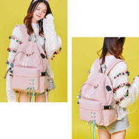 Mochila Feminina Laçarote Escolar Impermeável - Miss Bella Store - Miss Bella Store