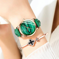 Relógio Feminino Female à Prova D'água - Pulseira em Couro Sintético Quartz - Miss Bella Store - Miss Bella Store