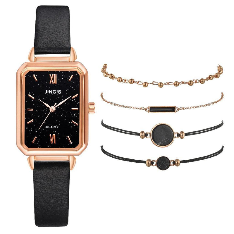 Relógio Feminino Luxury Gold + 4 Braceletes Grátis - Miss Bella Store - Miss Bella Store