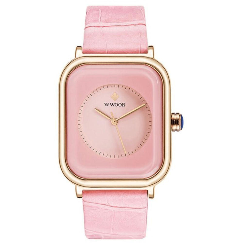 Relógio Feminino Luxury Infinite À Prova D'água Pulseira em Couro Sintético Quartz - Miss Bella Store - Miss Bella Store