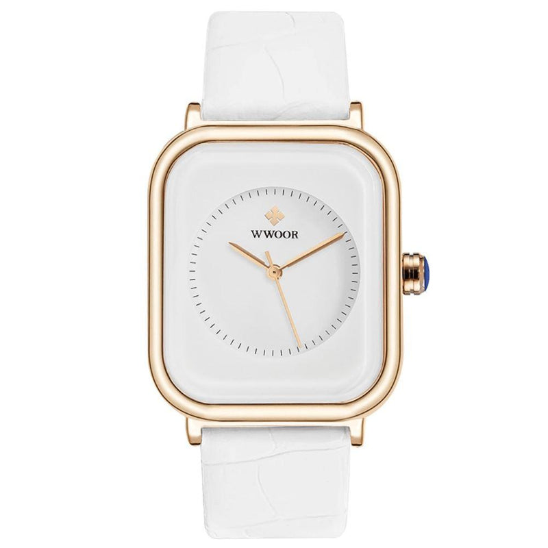 Relógio Feminino Luxury Infinite À Prova D'água Pulseira em Couro Sintético Quartz - Miss Bella Store - Miss Bella Store