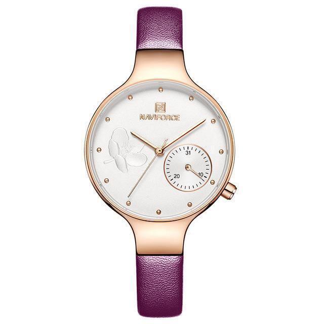 Relógio Feminino NaviForce Minimalista À Prova D'água - Miss Bella Store - Miss Bella Store