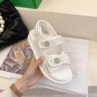 Sandália Feminina Tania Confortável Modelo Papete Com Tira e Velcro - Miss Bella Store - Miss Bella Store