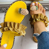 Sandália Rasteira Pineapple - Conforto e Elegância para seu Look Casual - Miss Bella Store - Miss Bella Store