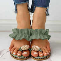 Sandália Rasteira Pineapple - Conforto e Elegância para seu Look Casual - Miss Bella Store - Miss Bella Store