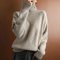 Suéter Feminino Diana Tricô Detalhado - Elegância e Conforto para o Inverno! - Miss Bella Store - Miss Bella Store