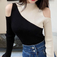 Suéter Feminino Lili Tricô com Detalhe no Ombro - Estilo e Conforto para o Inverno! - Miss Bella Store - Miss Bella Store