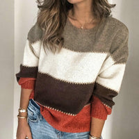 Suéter Feminino Micaela Tricô com Listras - Conforto e Estilo para o Inverno! - Miss Bella Store - Miss Bella Store