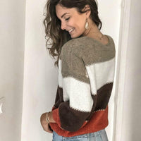 Suéter Feminino Micaela Tricô com Listras - Conforto e Estilo para o Inverno! - Miss Bella Store - Miss Bella Store