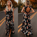 Vestido Feminino Arícia - Estampa Floral e Decote nas Costas | Vista - se com estilo e frescor! - Miss Bella Store - Miss Bella Store