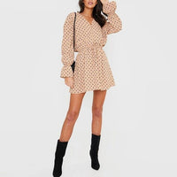 Vestido Feminino Bárbara - Curto com Estampa Poá | Vista - se com charme e elegância! - Miss Bella Store - Miss Bella Store