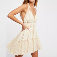 Vestido Feminino Bianca Curto Decote Costas Rodado Primavera e Verão - Miss Bella Store - Miss Bella Store