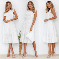 Vestido Feminino Elisa Romântico Midi - Elegância e Romantismo em um Só Vestido - Miss Bella Store - Miss Bella Store