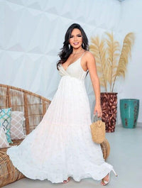 Vestido Feminino Esther Modelo Longo Verão - Miss Bella Store - Miss Bella Store