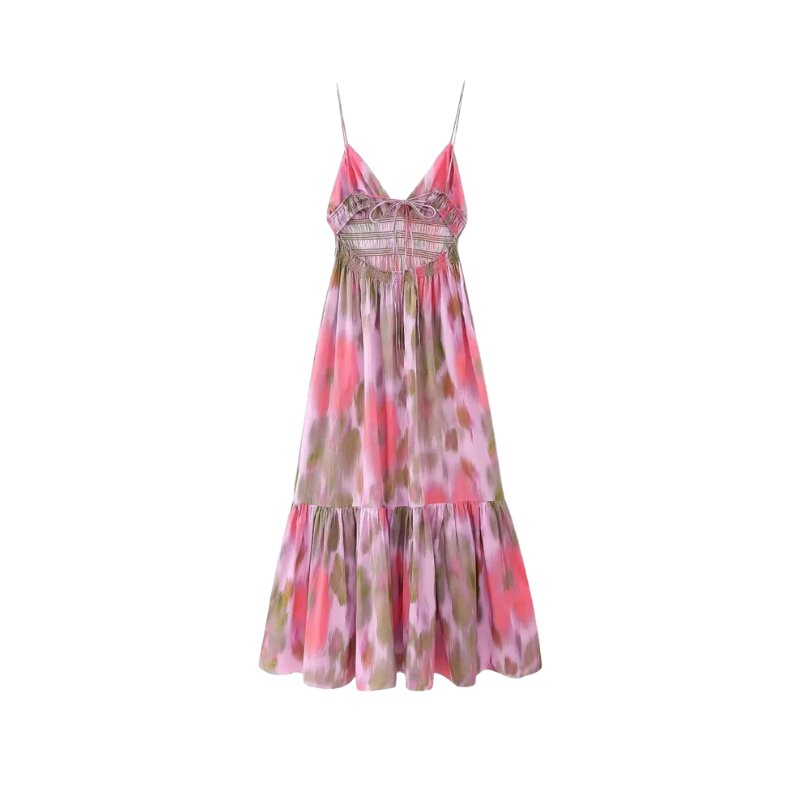 Vestido Feminino Rosa Zevity - Miss Bella Store - Miss Bella Store