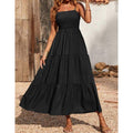 Vestido Feminino Suelen Lastex Alcinha Midi Fluido - Miss Bella Store - Miss Bella Store