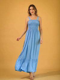 Vestido Longo Em Lastex Com Alça Em Tiras De Amarra Mais Cores - Miss Bella Store - Miss Bella Store