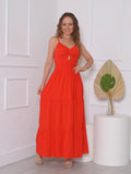 Vestido Longo Modelo Liso Marieta - Miss Bella Store - Miss Bella Store