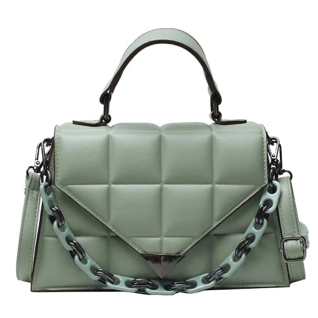 Bolsa Feminina Alana com Corrente BL 133 Miss Bella Imports Verde Único 