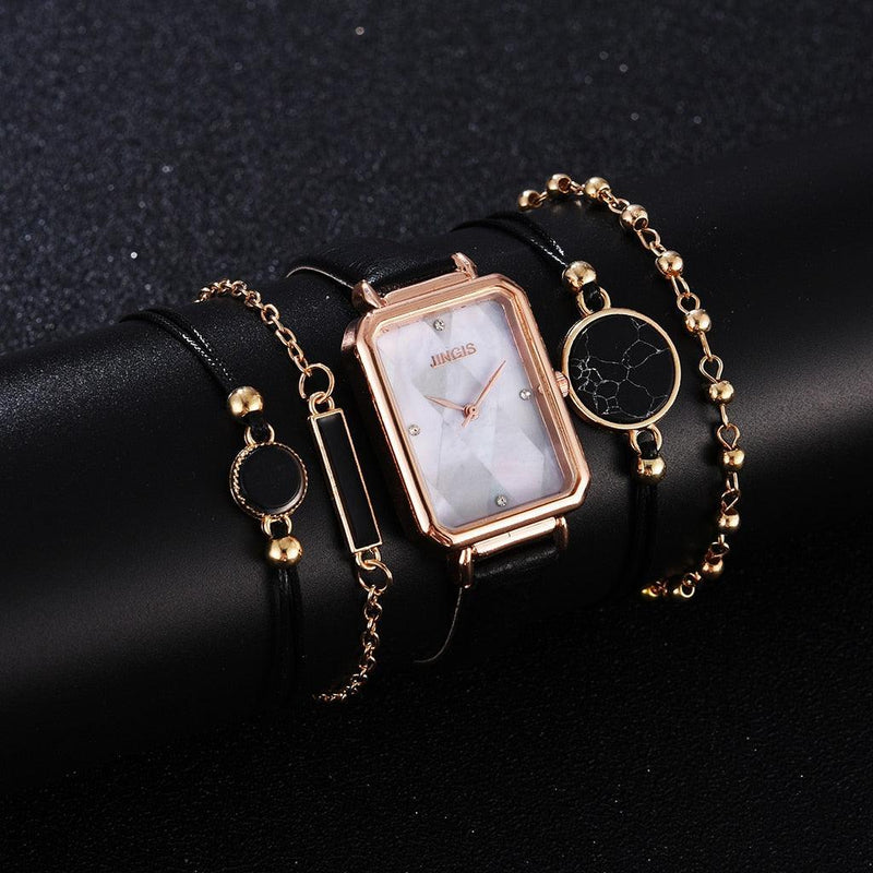 Relógio Luxury Gold + 4 Braceletes Grátis [ÚLTIMAS UNIDADES] - Miss Bella Imports