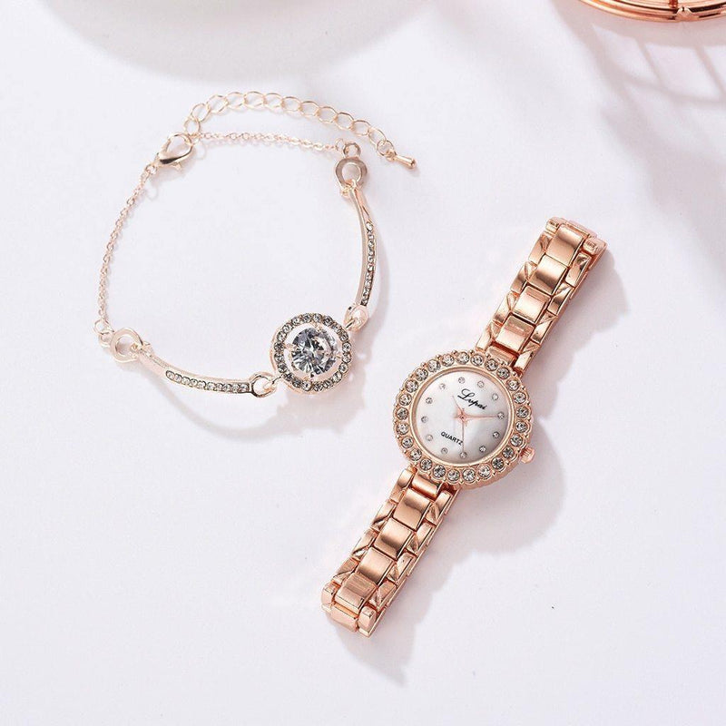 Relógio Luxury Gold + Bracelete Grátis [ÚLTIMAS UNIDADES] ⌚ - Miss Bella 