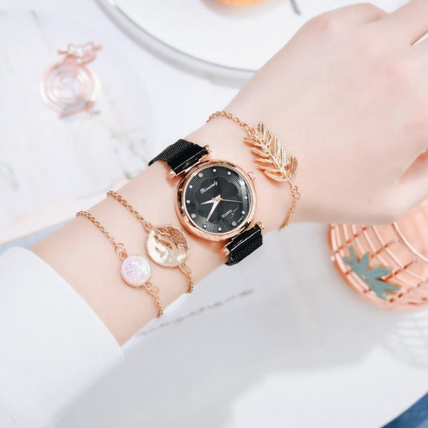 Relógio Luxury Premium + 3 Braceletes Grátis - Miss Bella 